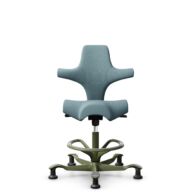 HÅG Capisco 8106 - Select (Gabriel) - Laine / Polyamide - SC67098 - Glacier blue - Moss Grey - 200 mm (hauteur d’assise 46–64 cm) - Patins thumbnail