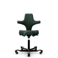 HÅG Capisco 8106 - Select (Gabriel) - Laine / Polyamide - SC68209 - Dark green - Noir - 265 mm (hauteur d’assise 53–79 cm) - Roues dures pour sols souples thumbnail