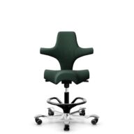 HÅG Capisco 8106 - Select (Gabriel) - Wool / Polyamide - SC68209 - Dark green - Black - 265 mm (seat height 53-79cm) - Hard castors for soft floors thumbnail