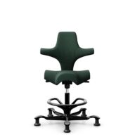 HÅG Capisco 8106 - Select (Gabriel) - Wool / Polyamide - SC68209 - Dark green - Black - 265 mm (seat height 53-79cm) - Glides thumbnail