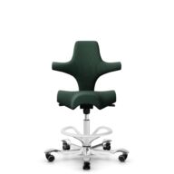 HÅG Capisco 8106 - Select (Gabriel) - Wol / Polyamide - SC68209 - Dark green - Framekleur - Wit - Gasveer - 200 mm (Zithoogte 46-64cm) - Vloercontact - Zachte wielen t.b.v. harde vloeren - Voetenring - Ja, in framekleur - Voetster - Ja, voetster in gep... thumbnail