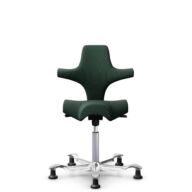 HÅG Capisco 8106 - Select (Gabriel) - Laine / Polyamide - SC68209 - Dark green - Argent - 265 mm (hauteur d’assise 53–79 cm) - Patins thumbnail