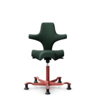 HÅG Capisco 8106 - Select (Gabriel) - Laine / Polyamide - SC68209 - Dark green - Blush Rose - 200 mm (hauteur d’assise 46–64 cm) - Patins thumbnail