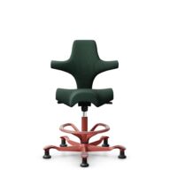 HÅG Capisco 8106 - Select (Gabriel) - Laine / Polyamide - SC68209 - Dark green - Blush Rose - 200 mm (hauteur d’assise 46–64 cm) - Patins thumbnail