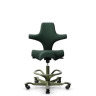 HÅG Capisco 8106 - Select (Gabriel) - Laine / Polyamide - SC68209 - Dark green - Moss Grey - 265 mm (hauteur d’assise 53–79 cm) - Roues souples pour sols durs thumbnail