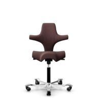 HÅG Capisco 8106 - Select (Gabriel) - Laine / Polyamide - SC61186 - Chestnut - Noir - 150 mm (hauteur d’assise 40–55 cm) - Roues souples pour sols durs thumbnail