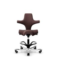 HÅG Capisco 8106 - Select (Gabriel) - Laine / Polyamide - SC61186 - Chestnut - Noir - 200 mm (hauteur d’assise 46–64 cm) - Roues souples pour sols durs thumbnail