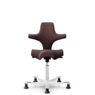 HÅG Capisco 8106 - Select (Gabriel) - Laine / Polyamide - SC61186 - Chestnut - Blanc - 150 mm (hauteur d’assise 40–55 cm) - Patins thumbnail