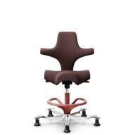 HÅG Capisco 8106 - Select (Gabriel) - Laine / Polyamide - SC61186 - Chestnut - Blush Rose - 200 mm (hauteur d’assise 46–64 cm) - Patins thumbnail