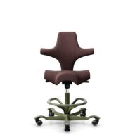 HÅG Capisco 8106 - Select (Gabriel) - Wool / Polyamide - SC61186 - Chestnut - Moss Grey - 265 mm (seat height 53-79cm) - Soft castors for hard floors thumbnail