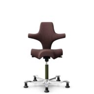 HÅG Capisco 8106 - Select (Gabriel) - Laine / Polyamide - SC61186 - Chestnut - Moss Grey - 265 mm (hauteur d’assise 53–79 cm) - Patins thumbnail