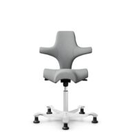HÅG Capisco 8106 - Capture (Gabriel) - Laine / Polyamide - CPT4102 - Light grey - Blanc - 200 mm (hauteur d’assise 46–64 cm) - Patins thumbnail