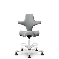 HÅG Capisco 8106 - Capture (Gabriel) - Wool / Polyamide - CPT4102 - Light grey - White - 200 mm (seat height 46-64cm) - Glides thumbnail