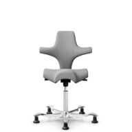 HÅG Capisco 8106 - Capture (Gabriel) - Laine / Polyamide - CPT4102 - Light grey - Blanc - 265 mm (hauteur d’assise 53–79 cm) - Patins thumbnail