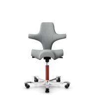 HÅG Capisco 8106 - Capture (Gabriel) - Wol / Polyamide - CPT4102 - Light grey - Blush Rose - 150mm - Zachte wielen t.b.v. harde vloeren thumbnail