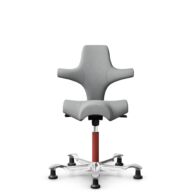 HÅG Capisco 8106 - Capture (Gabriel) - Wool / Polyamide - CPT4102 - Light grey - Blush Rose - 200 mm (seat height 46-64cm) - Glides thumbnail