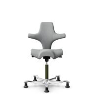 HÅG Capisco 8106 - Capture (Gabriel) - Laine / Polyamide - CPT4102 - Light grey - Moss Grey - 150 mm (hauteur d’assise 40–55 cm) - Patins thumbnail