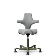 HÅG Capisco 8106 - Capture (Gabriel) - Laine / Polyamide - CPT4102 - Light grey - Moss Grey - 200 mm (hauteur d’assise 46–64 cm) - Patins thumbnail