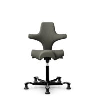 HÅG Capisco 8106 - Capture (Gabriel) - Wool / Polyamide - CPT4401 - Warm grey - Black - 150mm (seat height 40–55cm) - Glides thumbnail