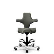 HÅG Capisco 8106 - Capture (Gabriel) - Lana / Poliamida - CPT4401 - Warm grey - Black - 265 mm (seat height 53-79cm) - Hard castors for soft floors thumbnail