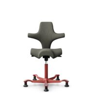 HÅG Capisco 8106 - Capture (Gabriel) - Laine / Polyamide - CPT4401 - Warm grey - Blush Rose - 265 mm (hauteur d’assise 53–79 cm) - Patins thumbnail