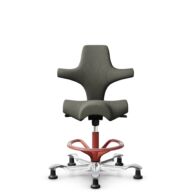 HÅG Capisco 8106 - Capture (Gabriel) - Laine / Polyamide - CPT4401 - Warm grey - Blush Rose - 265 mm (hauteur d’assise 53–79 cm) - Patins thumbnail
