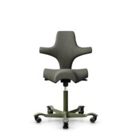 HÅG Capisco 8106 - Capture (Gabriel) - Wol / Polyamide - CPT4401 - Warm grey - Moss Grey - 150mm - Zachte wielen t.b.v. harde vloeren thumbnail