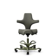 HÅG Capisco 8106 - Capture (Gabriel) - Wool / Polyamide - CPT4401 - Warm grey - Moss Grey - 200 mm (seat height 46-64cm) - Soft castors for hard floors thumbnail