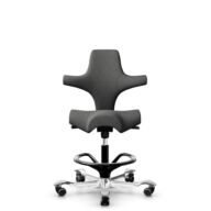 HÅG Capisco 8106 - Capture (Gabriel) - Lana / Poliamida - CPT4601 - Dark grey - Black - 200 mm (seat height 46-64cm) - Hard castors for soft floors thumbnail