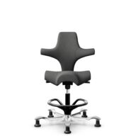 HÅG Capisco 8106 - Capture (Gabriel) - Wool / Polyamide - CPT4601 - Dark grey - Black - 265 mm (seat height 53-79cm) - Glides thumbnail