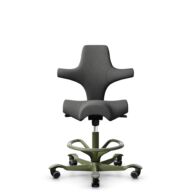 HÅG Capisco 8106 - Capture (Gabriel) - Laine / Polyamide - CPT4601 - Dark grey - Moss Grey - 200 mm (hauteur d’assise 46–64 cm) - Roues dures pour sols souples thumbnail