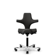 HÅG Capisco 8106 - Capture (Gabriel) - Wool / Polyamide - CPT5501 - Charcoal - Black - 265 mm (seat height 53-79cm) - Soft castors for hard floors thumbnail