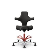 HÅG Capisco 8106 - Capture (Gabriel) - Wełna / Poliamid - CPT5501 - Charcoal - Blush Rose - 265 mm (seat height 53-79cm) - Glides thumbnail