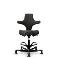 HÅG Capisco 8106 - Capture (Gabriel) - Laine / Polyamide - CPT5501 - Charcoal - Moss Grey - 200 mm (hauteur d’assise 46–64 cm) - Patins thumbnail