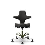HÅG Capisco 8106 - Capture (Gabriel) - Laine / Polyamide - CPT5501 - Charcoal - Moss Grey - 265 mm (hauteur d’assise 53–79 cm) - Patins thumbnail