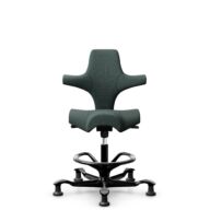 HÅG Capisco 8106 - Capture (Gabriel) - Wool / Polyamide - CPT6601 - Blue - Black - 200 mm (seat height 46-64cm) - Glides thumbnail