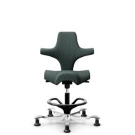 HÅG Capisco 8106 - Capture (Gabriel) - Wool / Polyamide - CPT6601 - Blue - Black - 200 mm (seat height 46-64cm) - Glides thumbnail