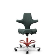 HÅG Capisco 8106 - Capture (Gabriel) - Wełna / Poliamid - CPT6601 - Blue - Blush Rose - 200 mm (seat height 46-64cm) - Hard castors for soft floors thumbnail