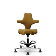 HÅG Capisco 8106 - Capture (Gabriel) - Wool / Polyamide - CPT6401 - Ochre - Black - 265 mm (seat height 53-79cm) - Glides thumbnail