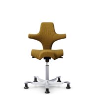 HÅG Capisco 8106 - Capture (Gabriel) - Laine / Polyamide - CPT6401 - Ochre - Argent - 265 mm (hauteur d’assise 53–79 cm) - Patins thumbnail