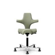 HÅG Capisco 8106 - Capture (Gabriel) - Laine / Polyamide - CPT5101 - Green-grey - Noir - 150 mm (hauteur d’assise 40–55 cm) - Patins thumbnail