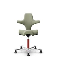 HÅG Capisco 8106 - Capture (Gabriel) - Laine / Polyamide - CPT5101 - Green-grey - Blush Rose - 150 mm (hauteur d’assise 40–55 cm) - Patins thumbnail