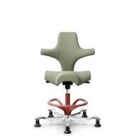HÅG Capisco 8106 - Capture (Gabriel) - Laine / Polyamide - CPT5101 - Green-grey - Blush Rose - 200 mm (hauteur d’assise 46–64 cm) - Patins thumbnail