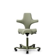 HÅG Capisco 8106 - Capture (Gabriel) - Laine / Polyamide - CPT5101 - Green-grey - Moss Grey - 150 mm (hauteur d’assise 40–55 cm) - Roues souples pour sols durs thumbnail