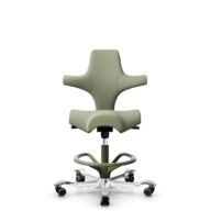 HÅG Capisco 8106 - Capture (Gabriel) - Laine / Polyamide - CPT5101 - Green-grey - Moss Grey - 200 mm (hauteur d’assise 46–64 cm) - Roues souples pour sols durs thumbnail