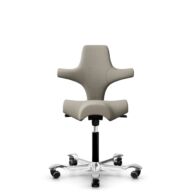 HÅG Capisco 8106 - Capture (Gabriel) - Laine / Polyamide - CPT5103 - Light beige - Noir - 150 mm (hauteur d’assise 40–55 cm) - Roues souples pour sols durs thumbnail