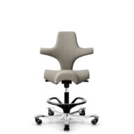 HÅG Capisco 8106 - Capture (Gabriel) - Laine / Polyamide - CPT5103 - Light beige - Noir - 200 mm (hauteur d’assise 46–64 cm) - Roues dures pour sols souples thumbnail