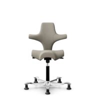 HÅG Capisco 8106 - Capture (Gabriel) - Laine / Polyamide - CPT5103 - Light beige - Noir - 200 mm (hauteur d’assise 46–64 cm) - Patins thumbnail