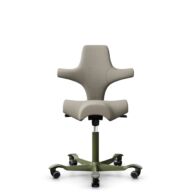 HÅG Capisco 8106 - Capture (Gabriel) - Laine / Polyamide - CPT5103 - Light beige - Moss Grey - 150 mm (hauteur d’assise 40–55 cm) - Roues dures pour sols souples thumbnail