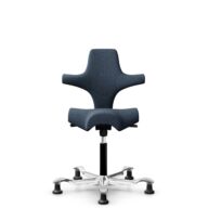HÅG Capisco 8106 - Capture (Gabriel) - Laine / Polyamide - CPT6001 - Dark blue - Noir - 150 mm (hauteur d’assise 40–55 cm) - Patins thumbnail